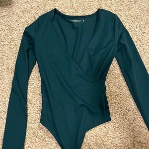 Abercrombie Wrap Style bodysuit NWOT XS